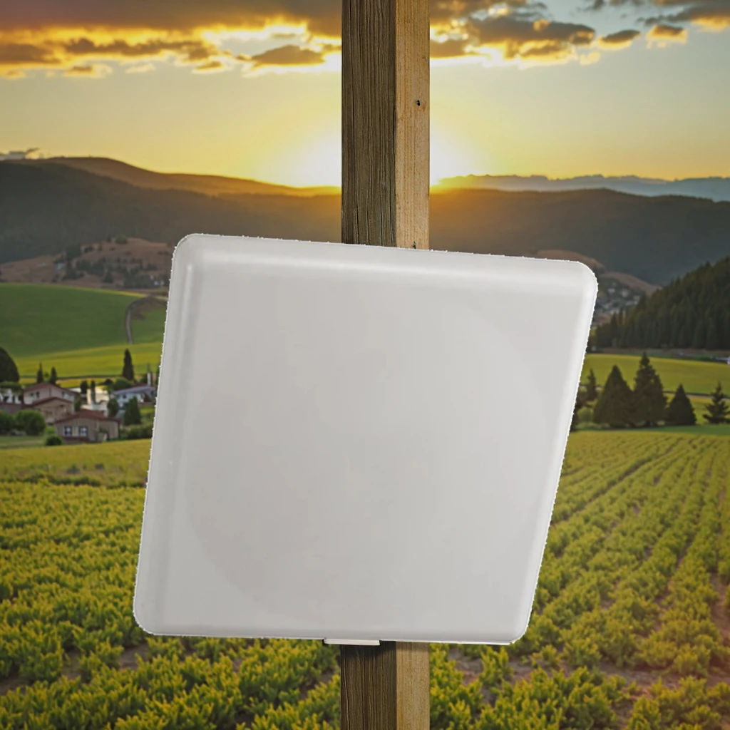 Outdoor Long-Range High-Gain Dual-Band 17/20dBi Wall-mounted Antenna with 11° Narrow Beam for 10km+ Wireless Links