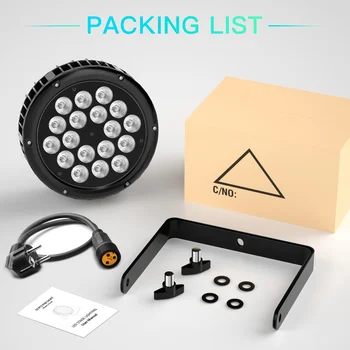 18 LEDパーライト防水IP65定格屋外18x10W RGBW 4in1ステージライト