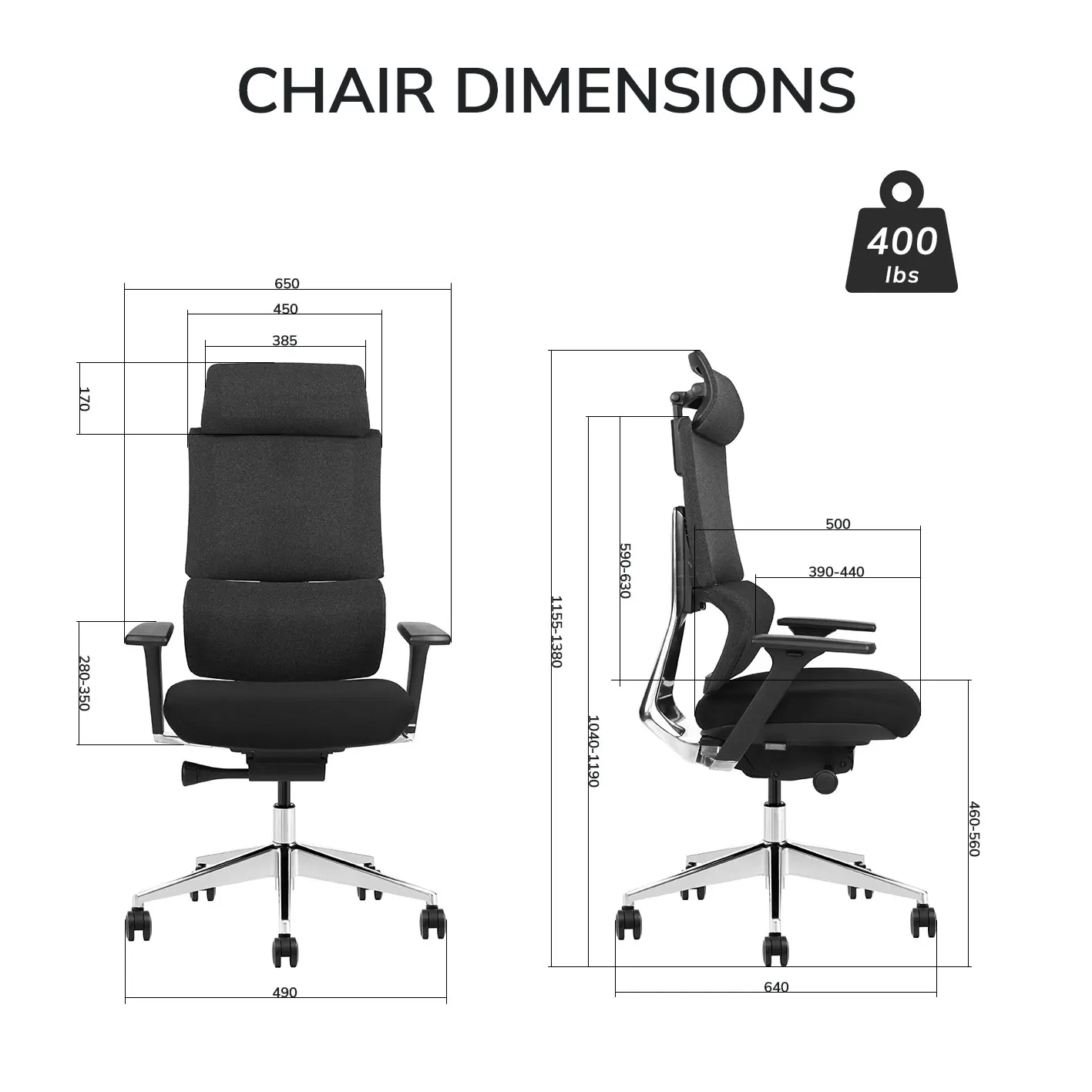 X6 Highly Adjustable Executive Chair Mesh Office Chair Ergonomic Mesh Elite Design Metal Aluminum Swivel Office Chair