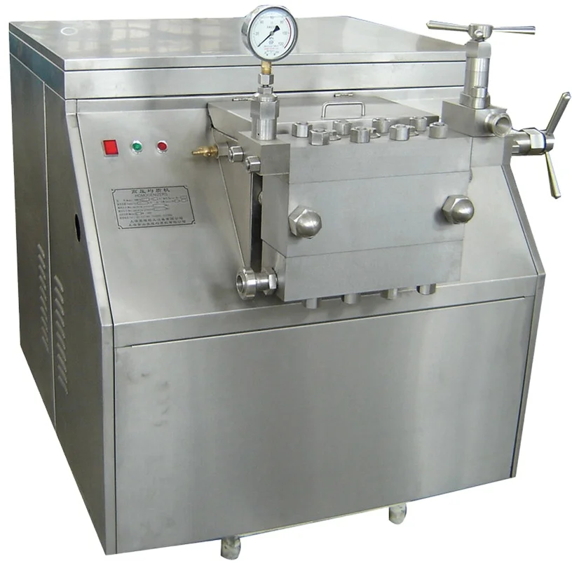 Factory Food Ultra-high Pressure  Homogenous Emulsifying Equipment Homogenizer Homogenizing Machine for Juice Drinks Dairy Milk