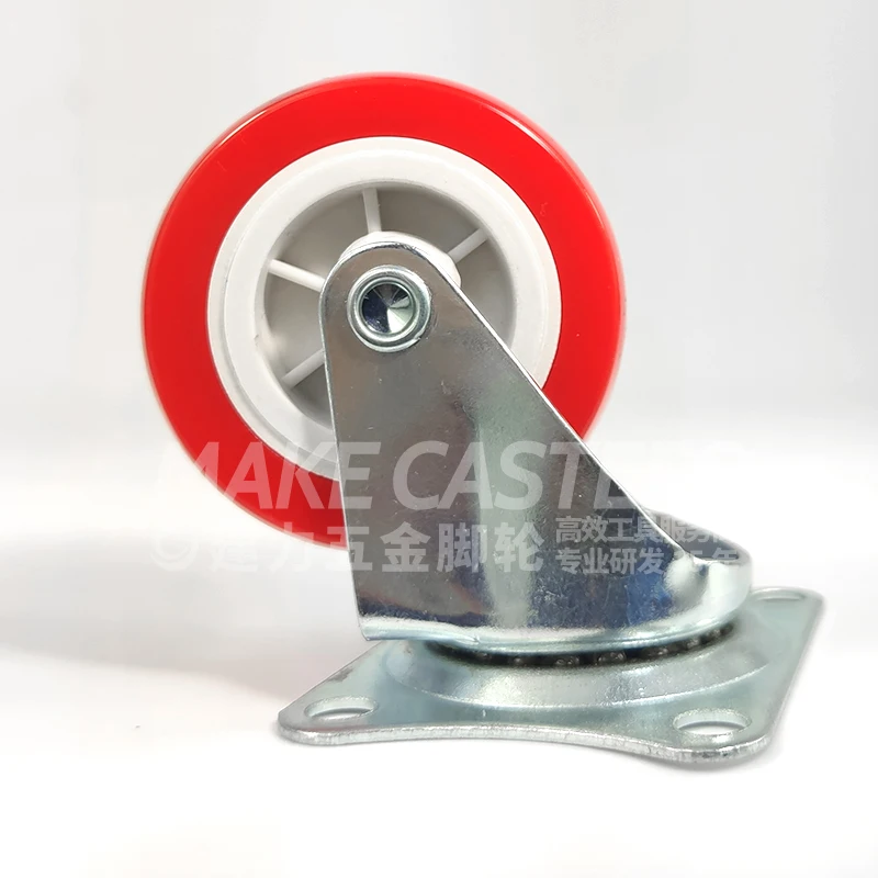 Jianli Casters Wheel Swivel With Brake Caster Light Duty Pvc Plastic 1. ...