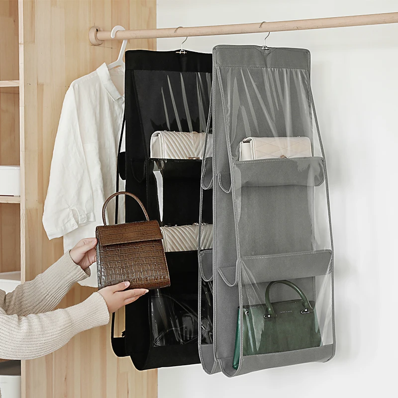 Hot Sale Hanging Storage Bag Pocket Pocket Handbag Storage Bags Folding  Hanging Purse Handbag Organizer Storage