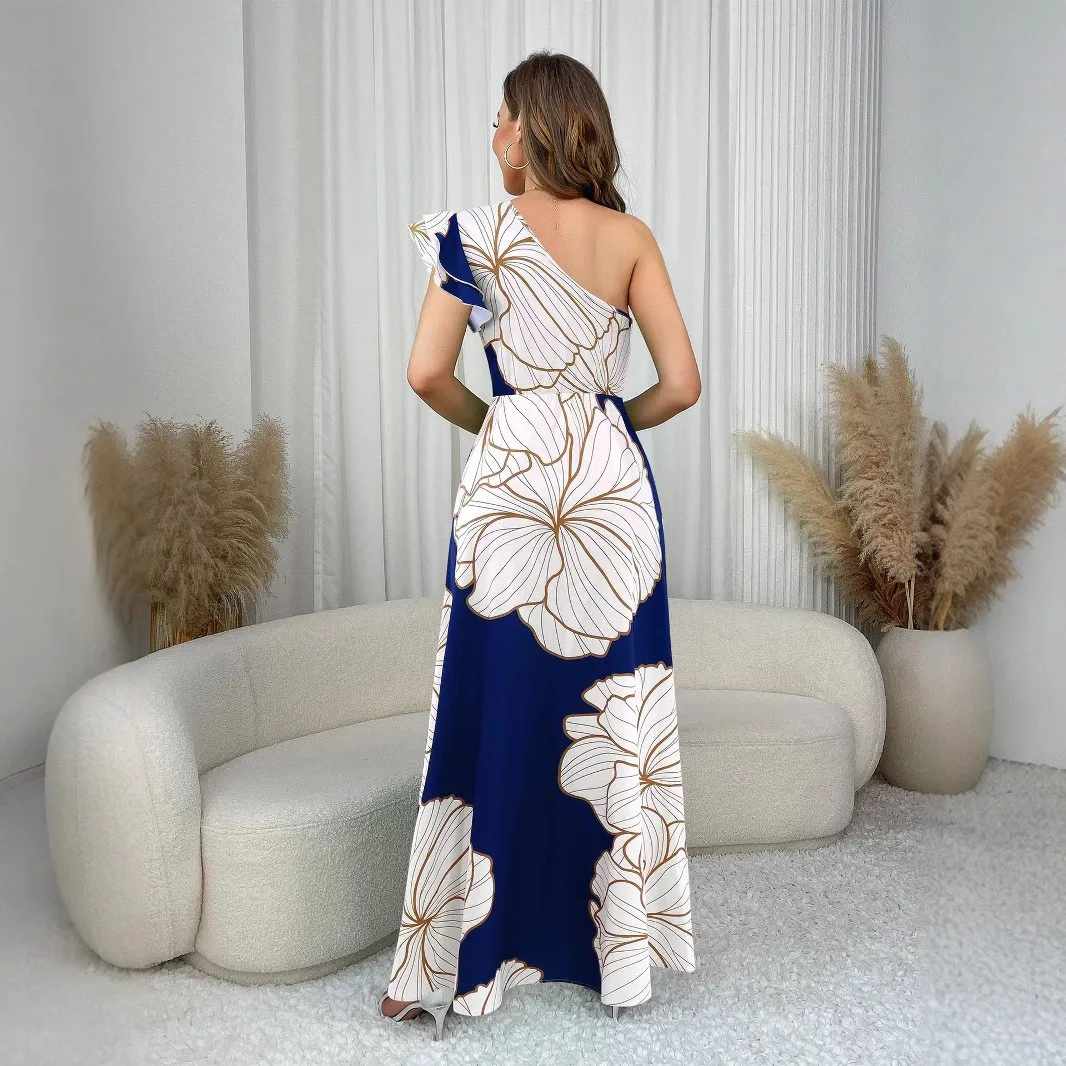 casual elegance dresses Women midi length dress is great for any spring/summer events casual elegant printed womens maxi