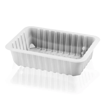 Semi-transparent  disposable microwavable PP material  modified atmosphere packaging tray  for meat