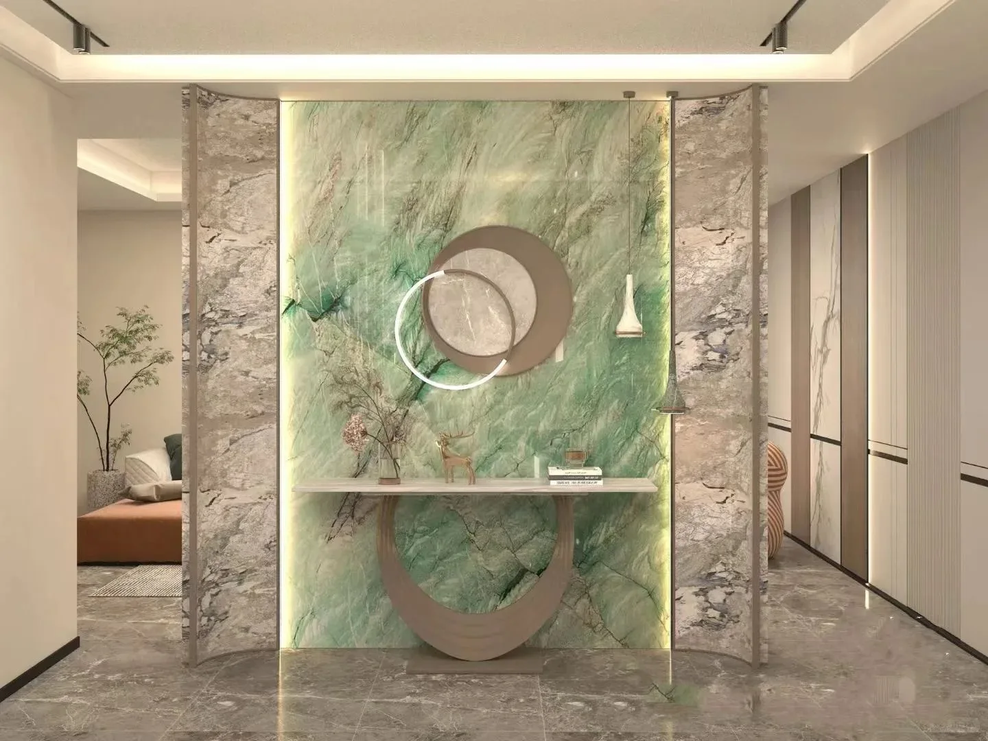 product modern luxury marble stone natural green marble for indoor wall panels in hotels villas kitchens bathrooms kitchen islands-5