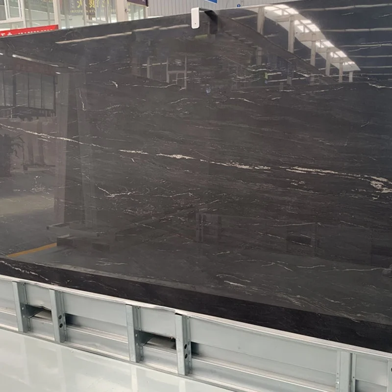 product polished natural stone premium quality antique grey marble slabs with white and brown pattern for house apartment bedroom-2