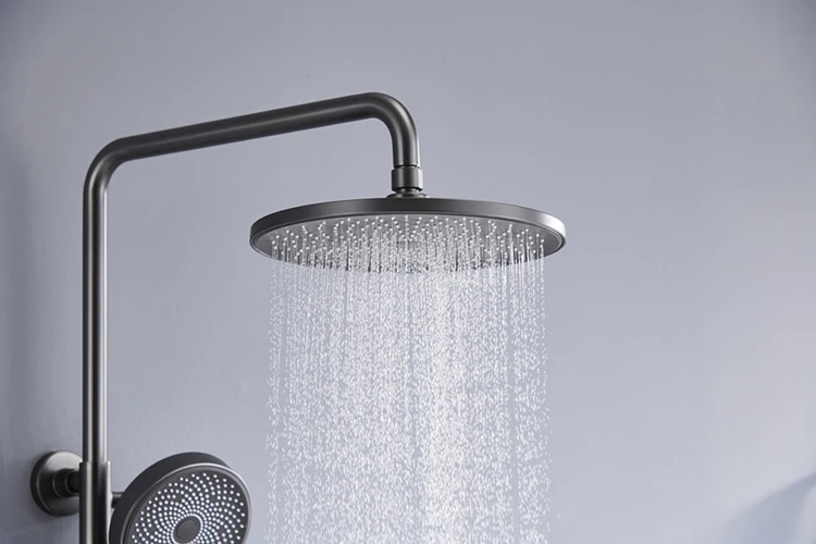 Juego de cabezal de ducha tipo lluvia para baño de tres funciones