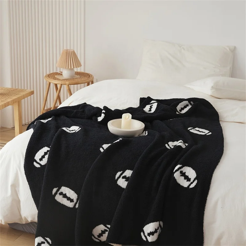 Warm Adult Knitted Blankets Made Of 100% Cotton Bring Warmth To The Home  glq manufacture