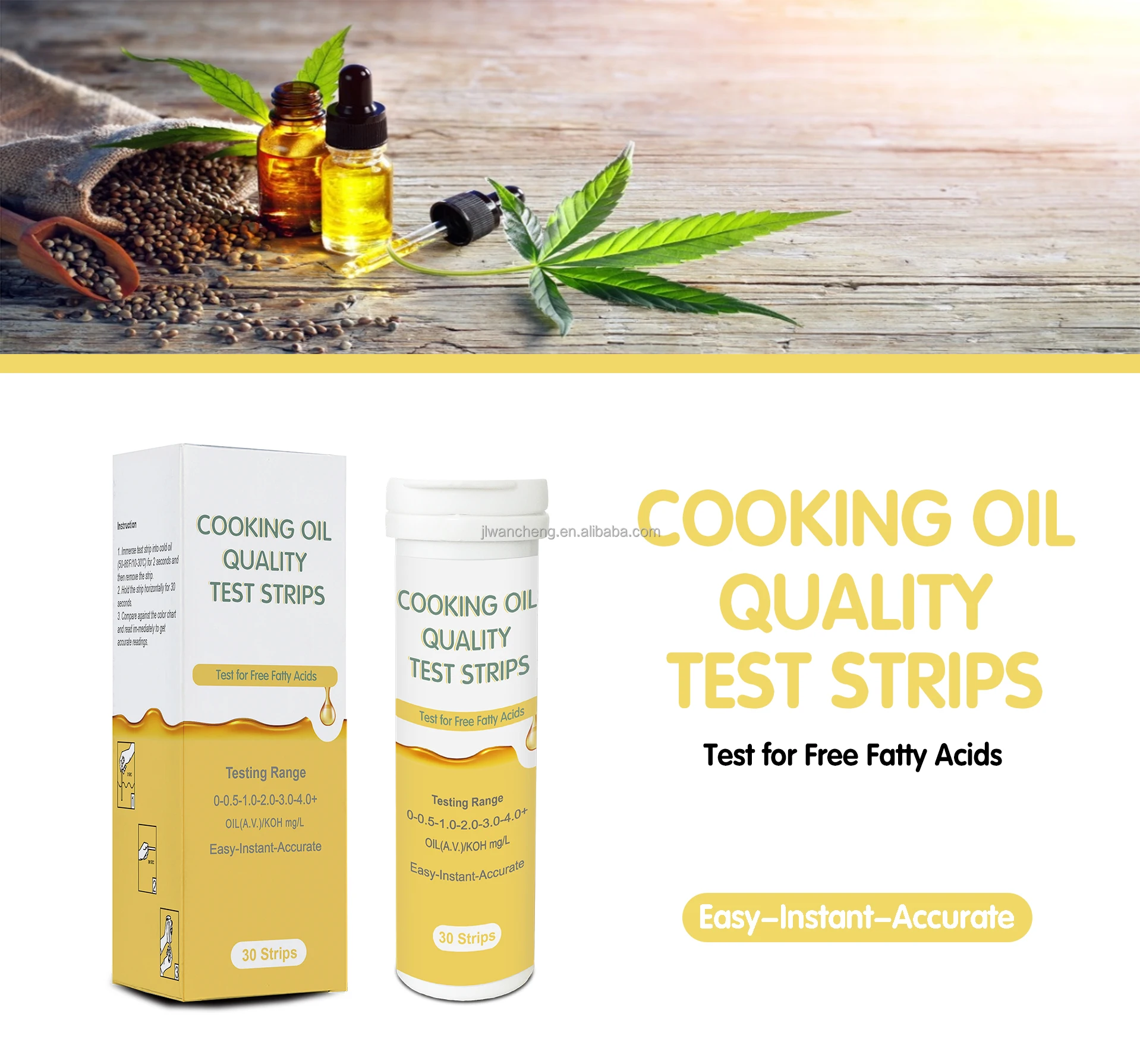 Test qualité huile friture bandelette