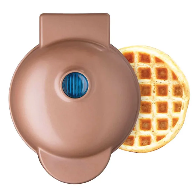 Mini Waffle Maker Electric Round Griddle For Individual Waffles,Hash
