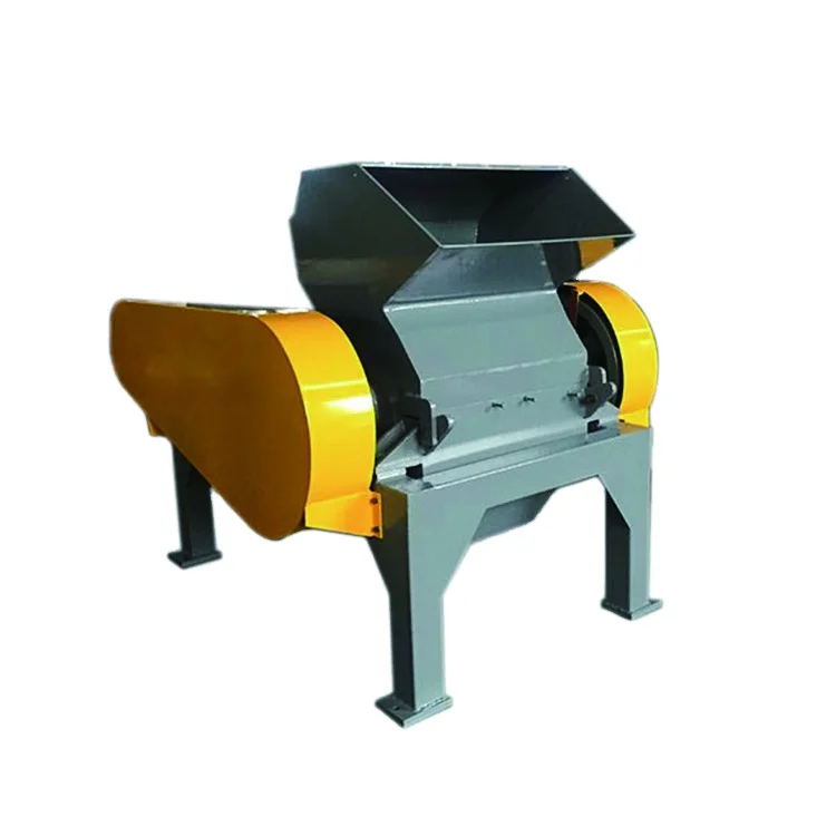 Waste tire recycling rubber pellet Crusher Small used biaxial rubber crusher factory direct sales