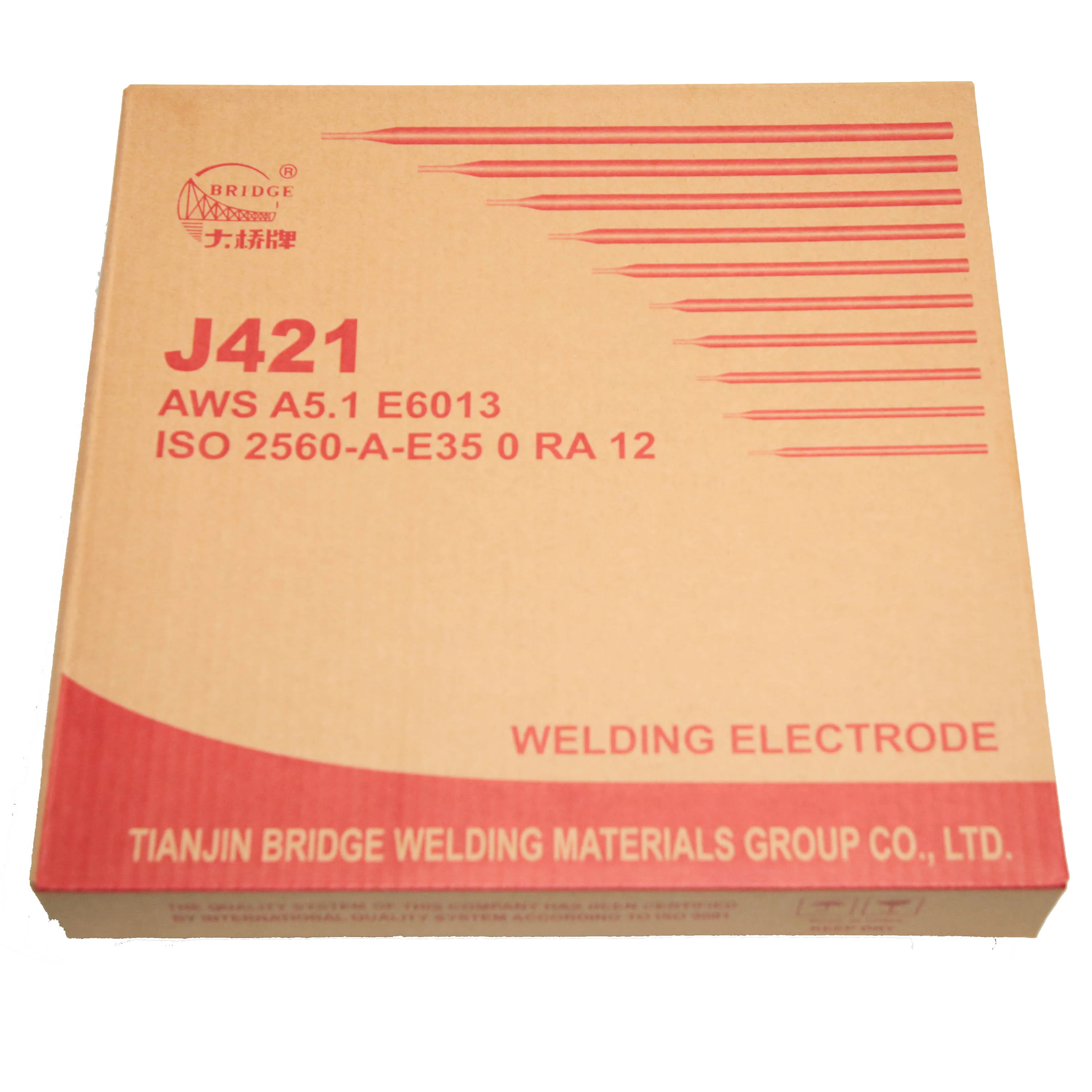 Tianjin Bridge coated Welding rod J421 AWS E6013 for carbon steel ...