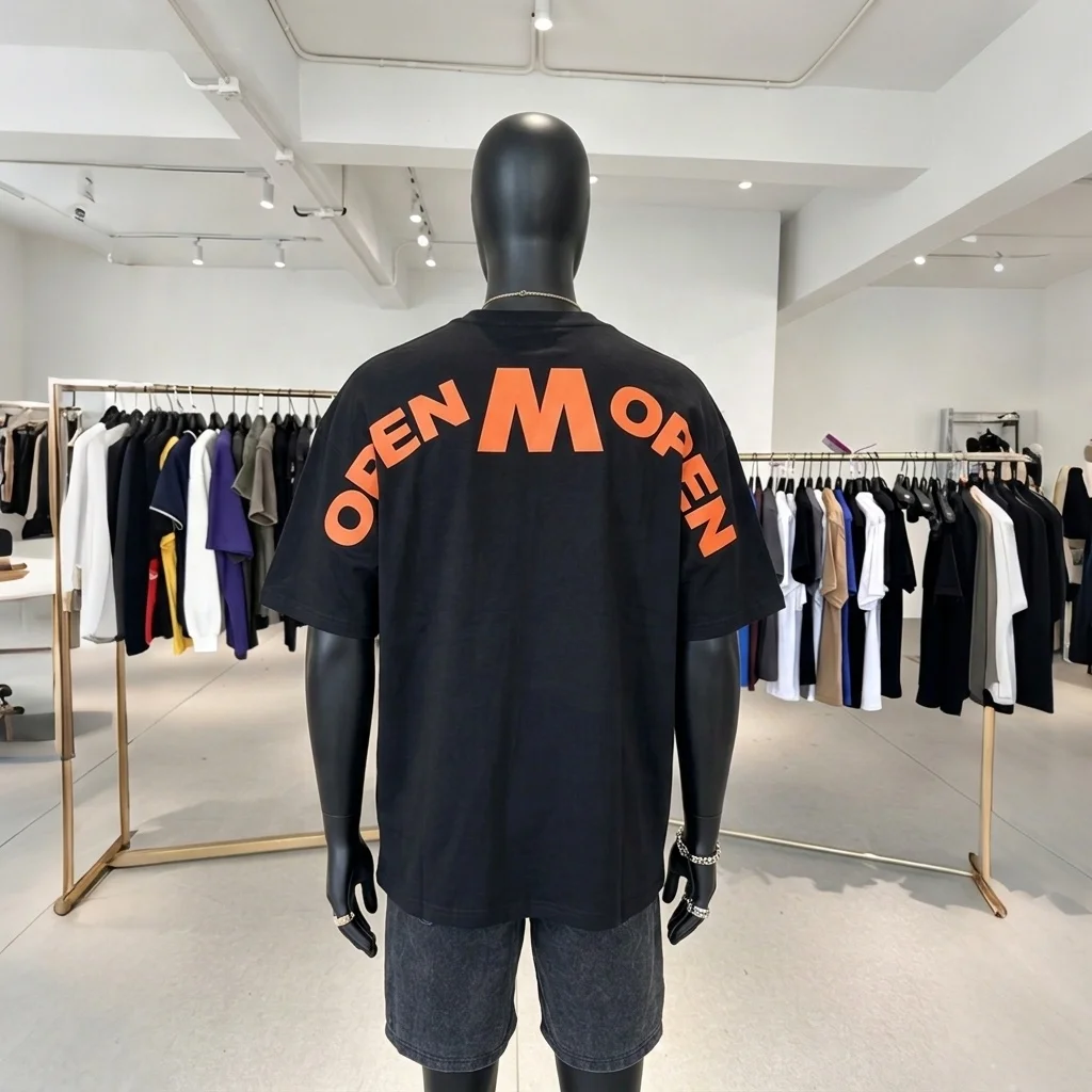 Hot Supplier Clothing Manufacturers Oversized High Quality 100%Cotton Men's T-Shirts Digital Printing Letter Eco-Friendly