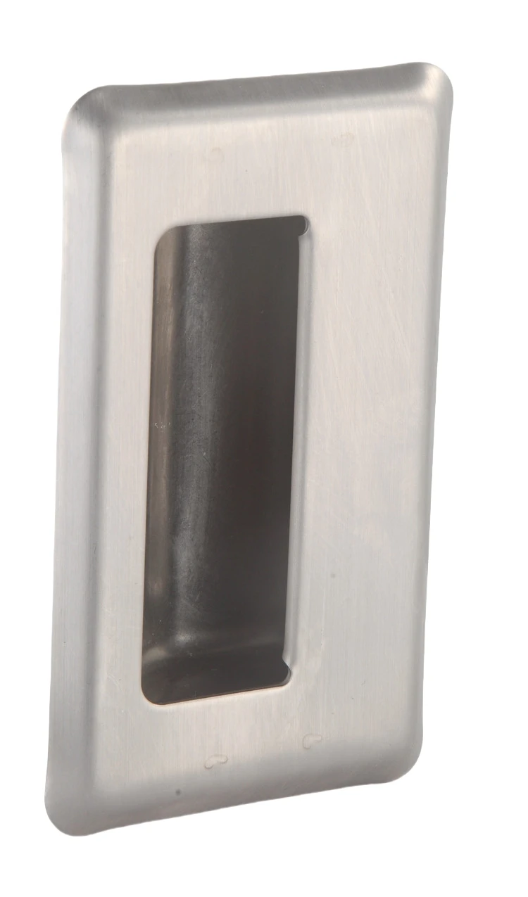 Cabinet Sliding Door Hidden Embedded Pull Handle Stainless Steel Square Flush Concealed Recessed Furniture Door Handle manufacture