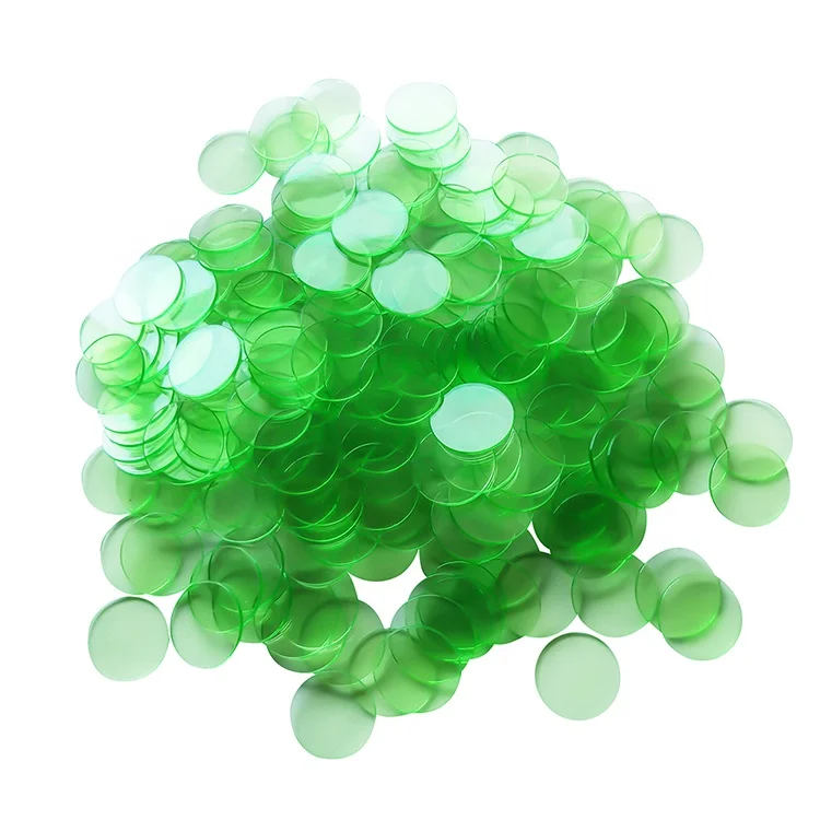 Прозрачные чипы для подсчета бинго, 25 мм/1 дюйм, 200 шт.