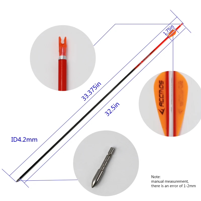 50 Encoches De Flèche ID 6.2 Mm – Inserts Plastique Pour Tir à L'arc – AMEYXGS
