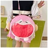 Pink backpack with pain pattern