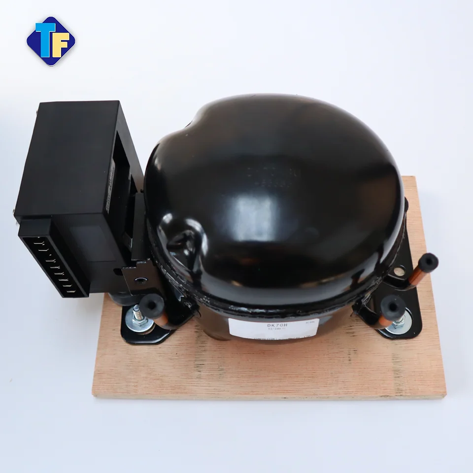 R134a 12 24V DC Compressor With Controller for Mini Fridge Vehicle Refrigeration