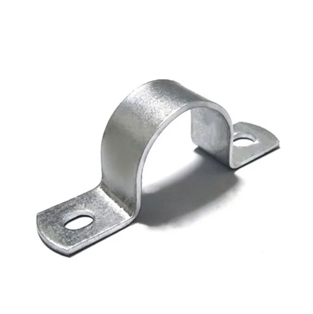 U Shaped Double Hole Pipe Saddle Clamp 1/2-4 Inch  Iron U Type Strap Clamp