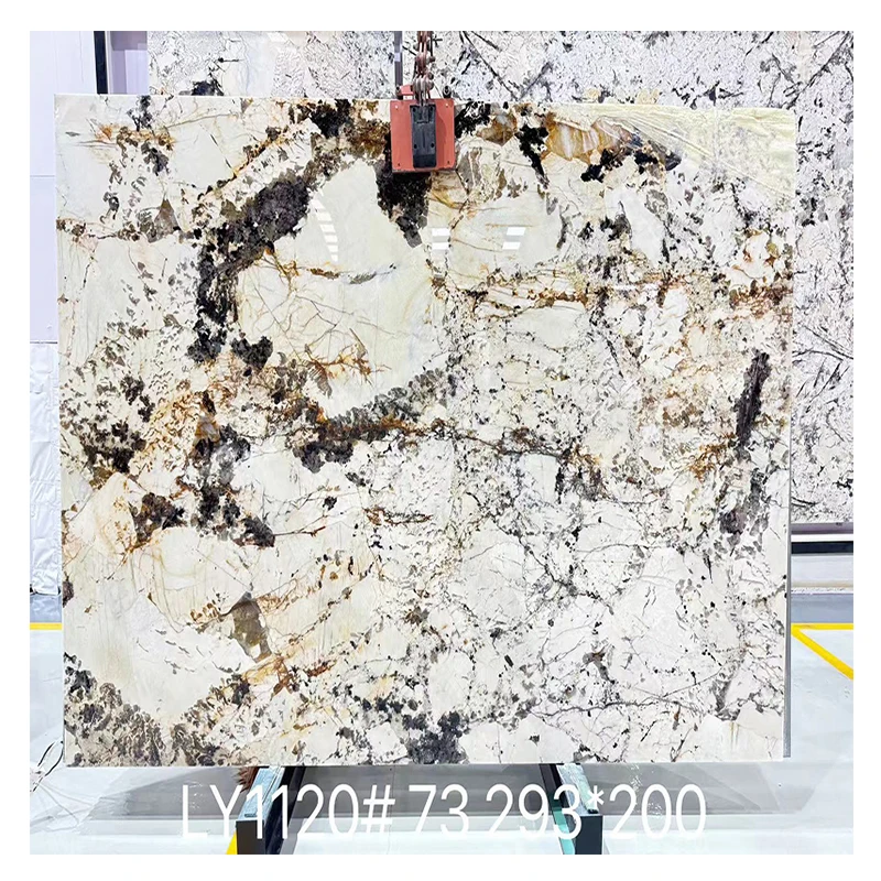 Paiastone Luxury Polished Patagonia Marble Slab Tile Transparent Modern Design Style Villas-Pandora White Marble Hotel