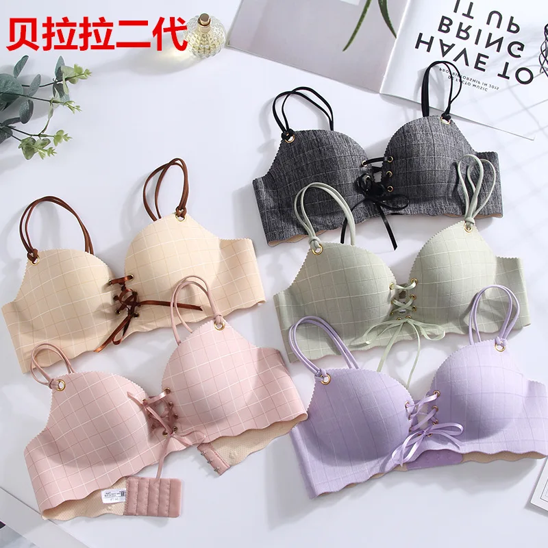 drawstring push up bra