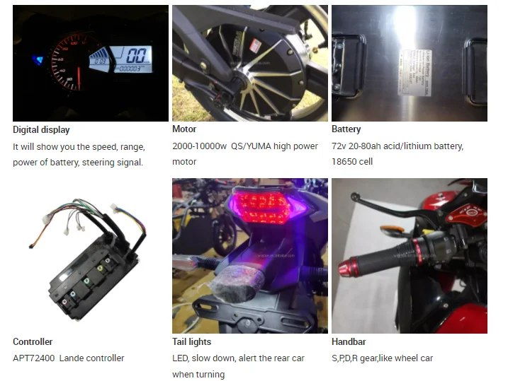 LANYANG factory  wholesale Super Speed central racing electric motorcycle for sale 240km Electric scooter