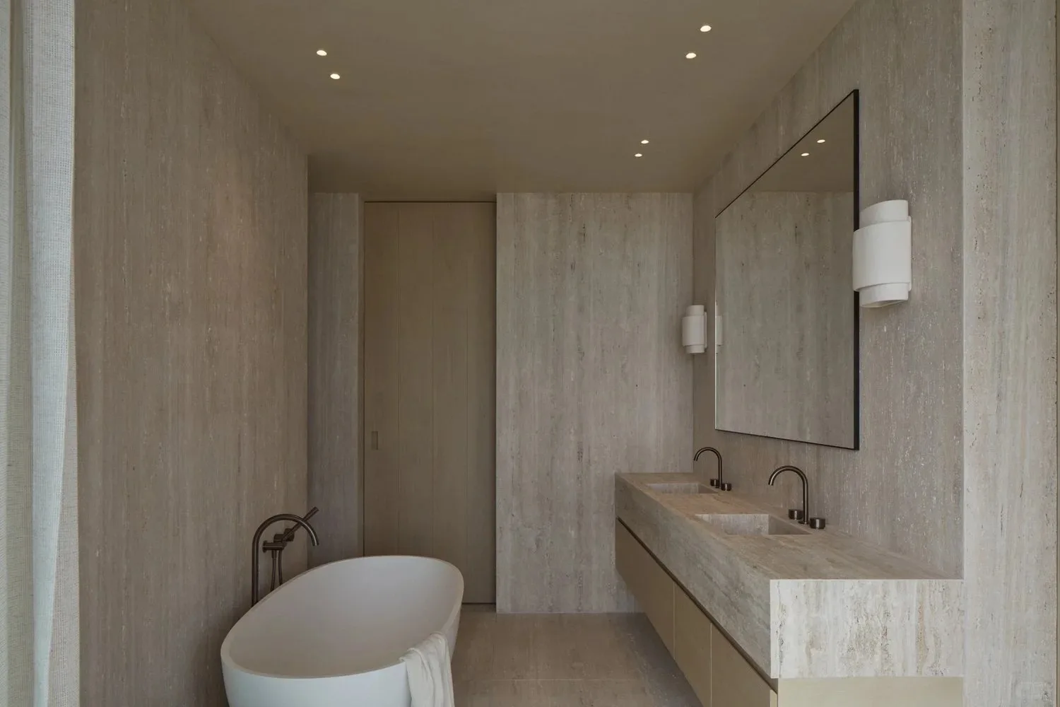 product natural marble travertin stone slab for villa and indoor bathroom wall panels kitchen travertine tile travertine sink marble-9