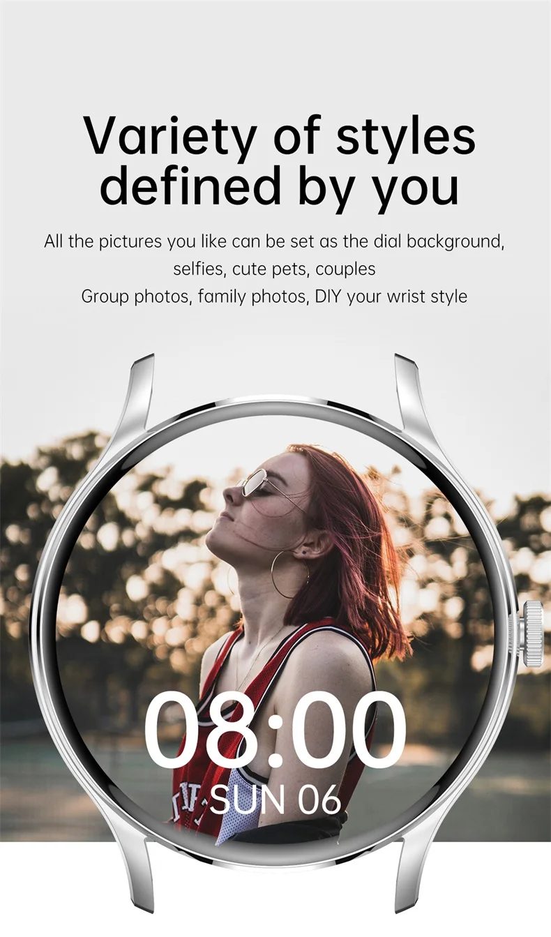 New Fashion Women HK33 Smart Watch for Lady 1.28" HD Round Display Health Monitor BT Call NFC Sport Reloj Smartwatch (11).jpg