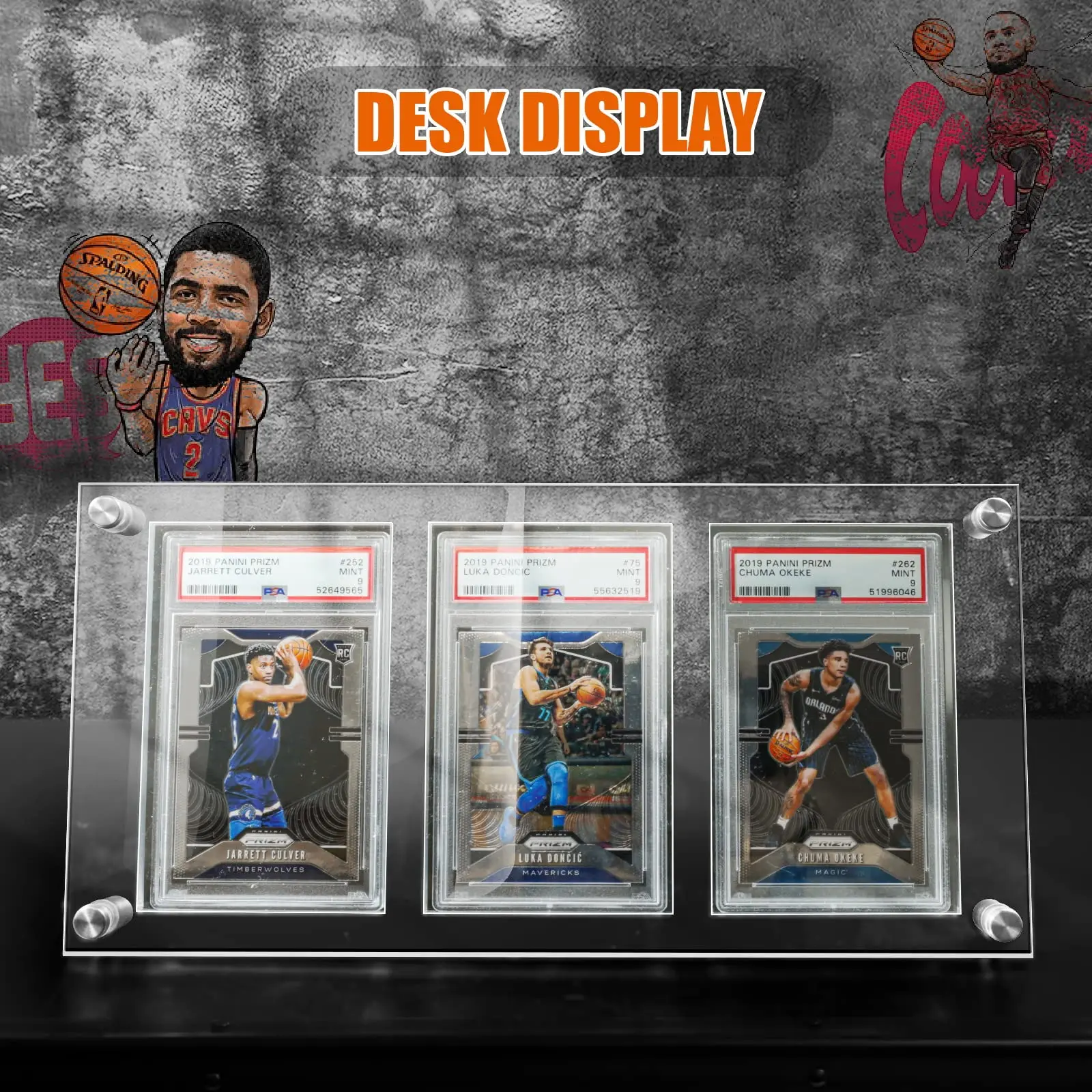 product trading card frame psa trading card display acrylic frame for wall  psa holder graded sports card display  clear-7