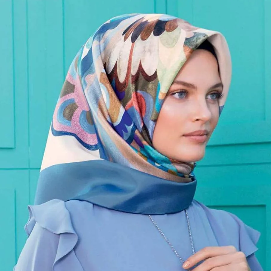 Качественная доставка новейший дизайн хиджаб с цветочным принтом многослойный шифоновый шелковый шарф для