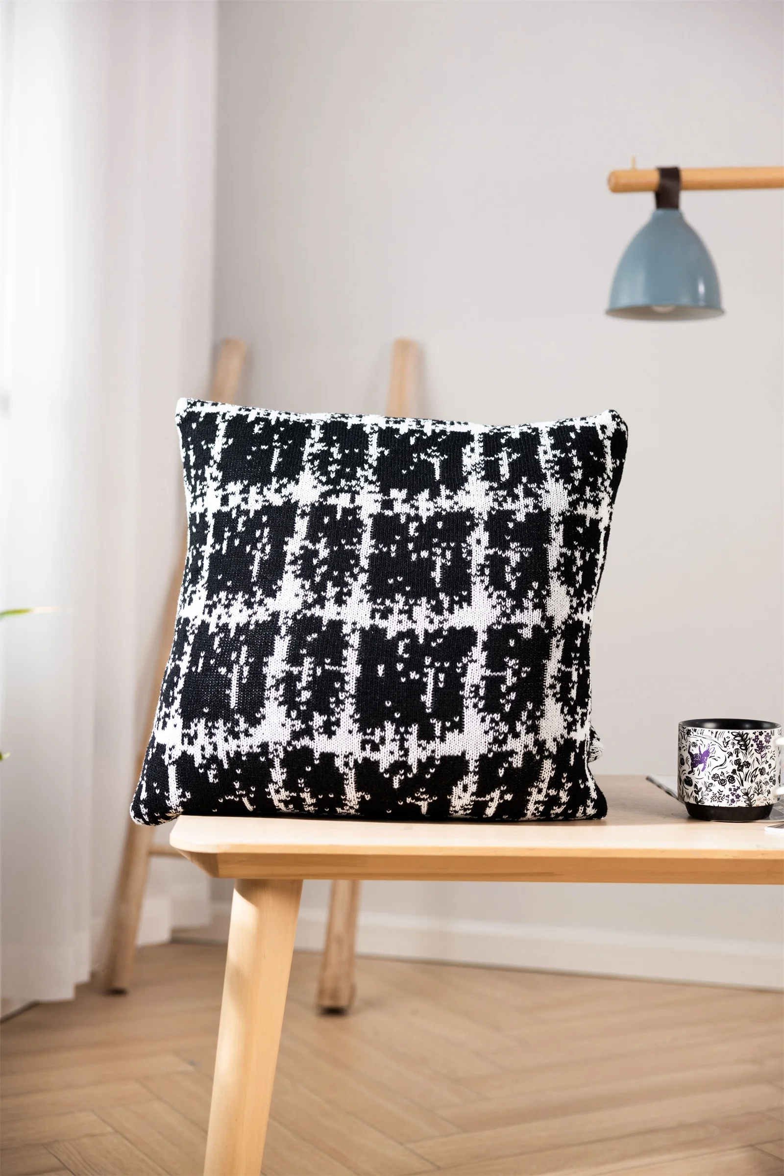 Modern Style Luxury Wool-Blend Knitted Cushion Cover For Sofa Pillow And Living Room Pillowcase  AWN factory