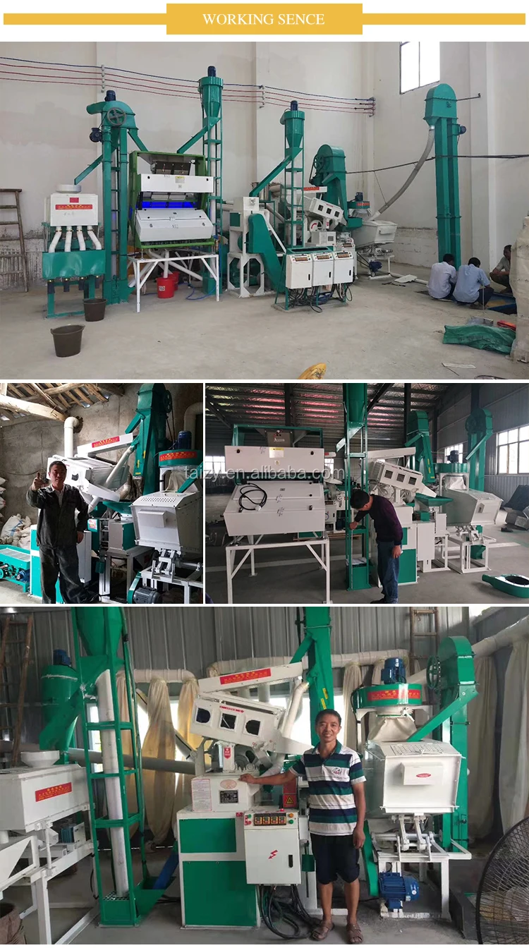 15TPD Commercial Rice Mill Production Line Complete Rice Milling Machine Plant in Ghana
