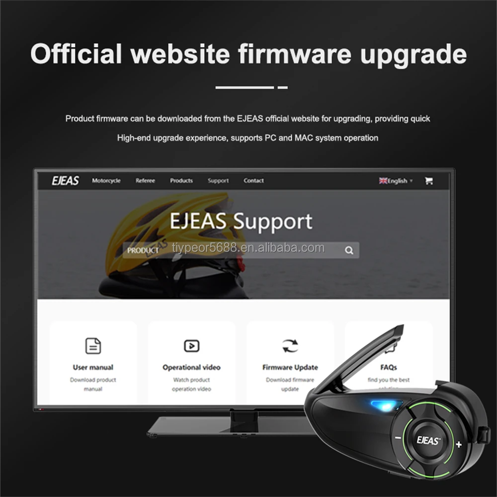 product tiypeor ejeas q8 1000m bluetooth intercom system for motorcycles waterproof abs helmet mesh intercom for riding-7