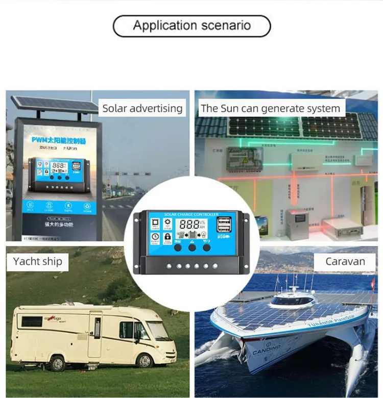 Intelligent Solar Panel Charge Controllers - 12V, 24V