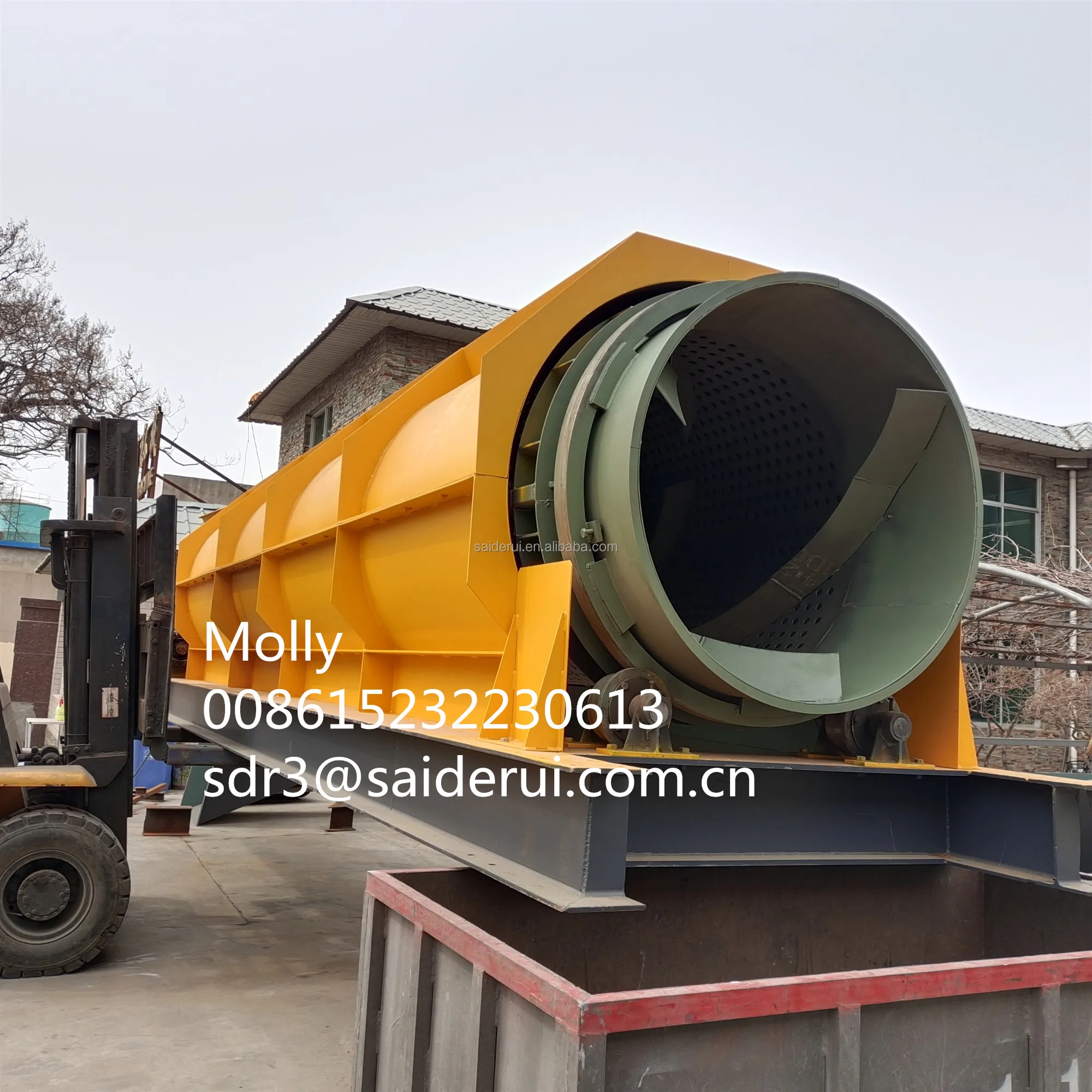 Scrap Metal Cleaning And Polishing Drum For Zobra And Zurik Trommel