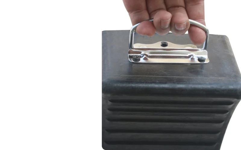 Rubber Plastic Wheel Chock for Truck Parking Lift for Car Parking Lot Chock the Wheels of a Vehicle factory