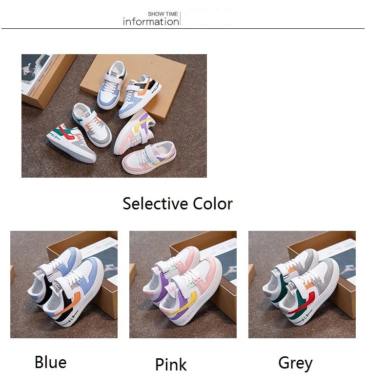 Kids Casual Sport Shoes Sneakers Light Weight Round Toe Boys And Girls ...