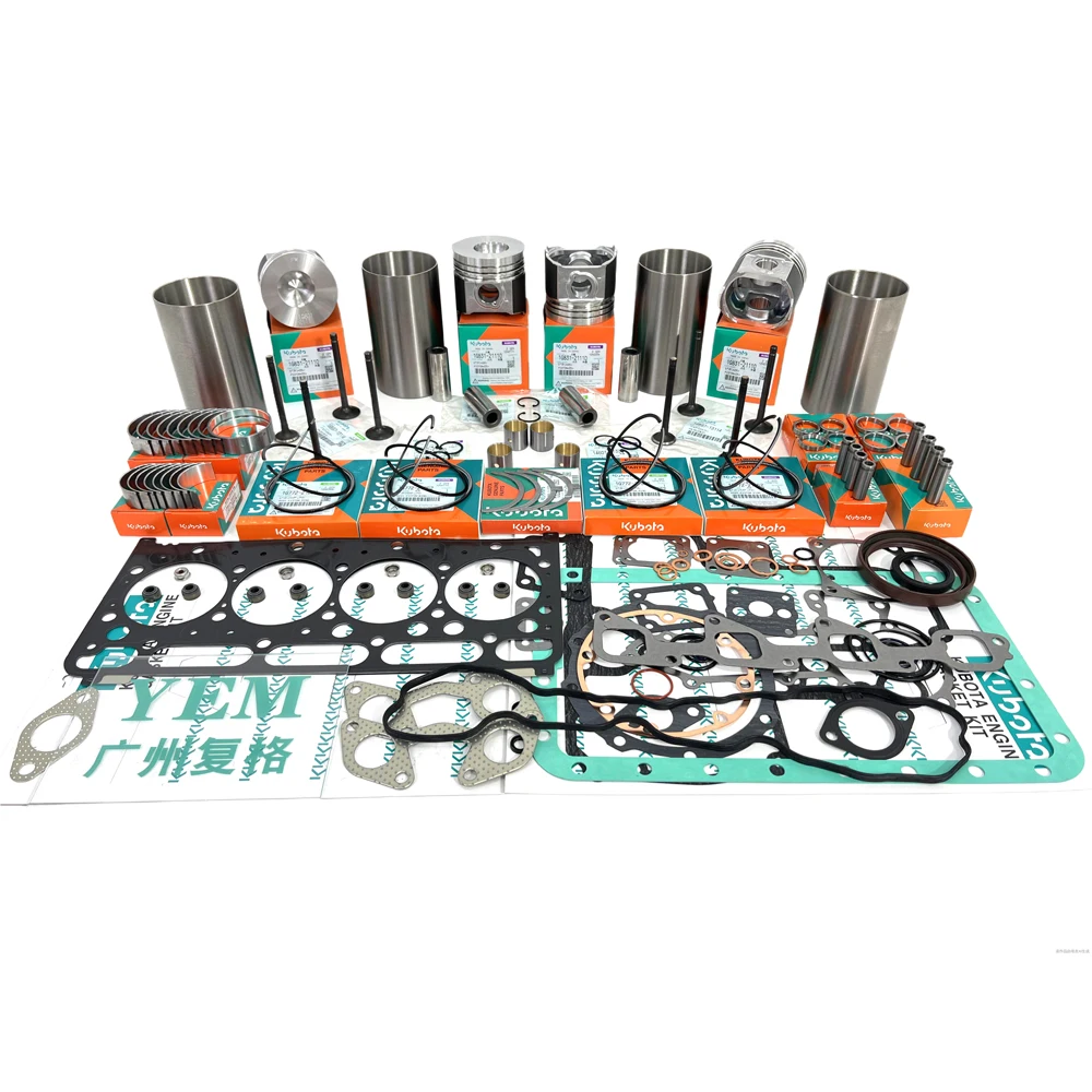 Construction Machinery Engine Overhaul Kit for Kubota V1405 V1502 V1505 V1512 Rebuils Parts