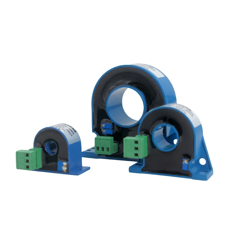 DC Current Sensing Switch 0-50A/0-100A 4-20ma Perforated DC Ampere Switch Din DC Current Sensor Induction Switch Hall Sensor