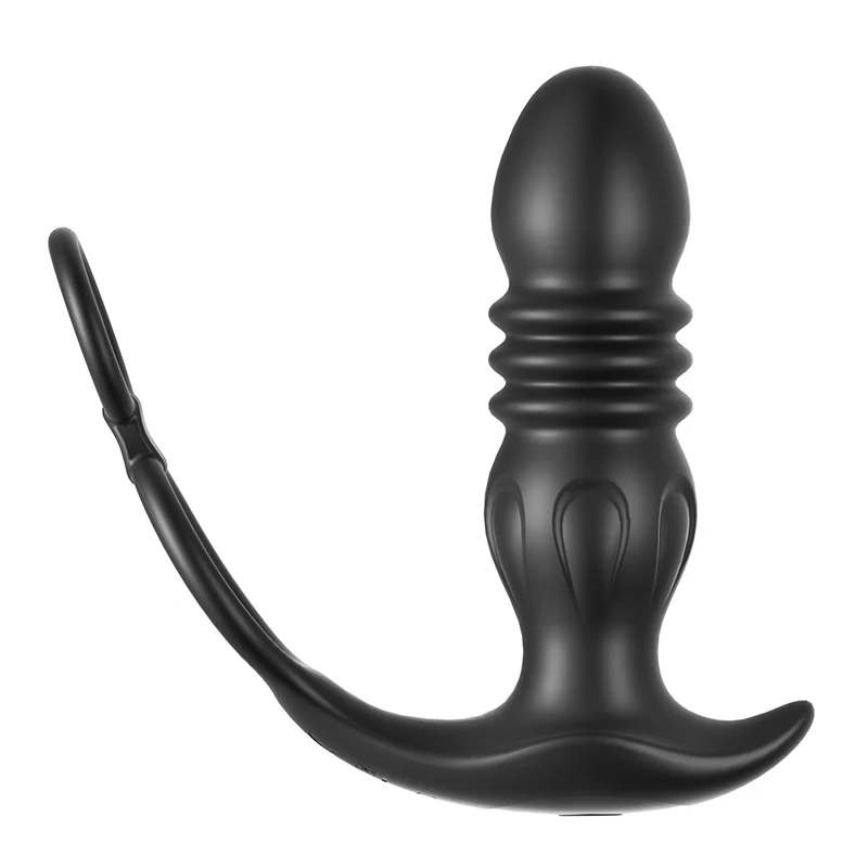 Amoura anal and prostate vibrator with expanding function displayed from above