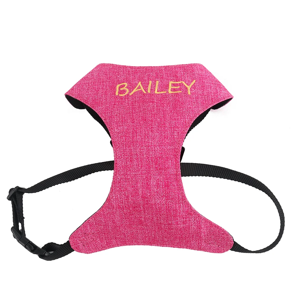 dog harness personalised