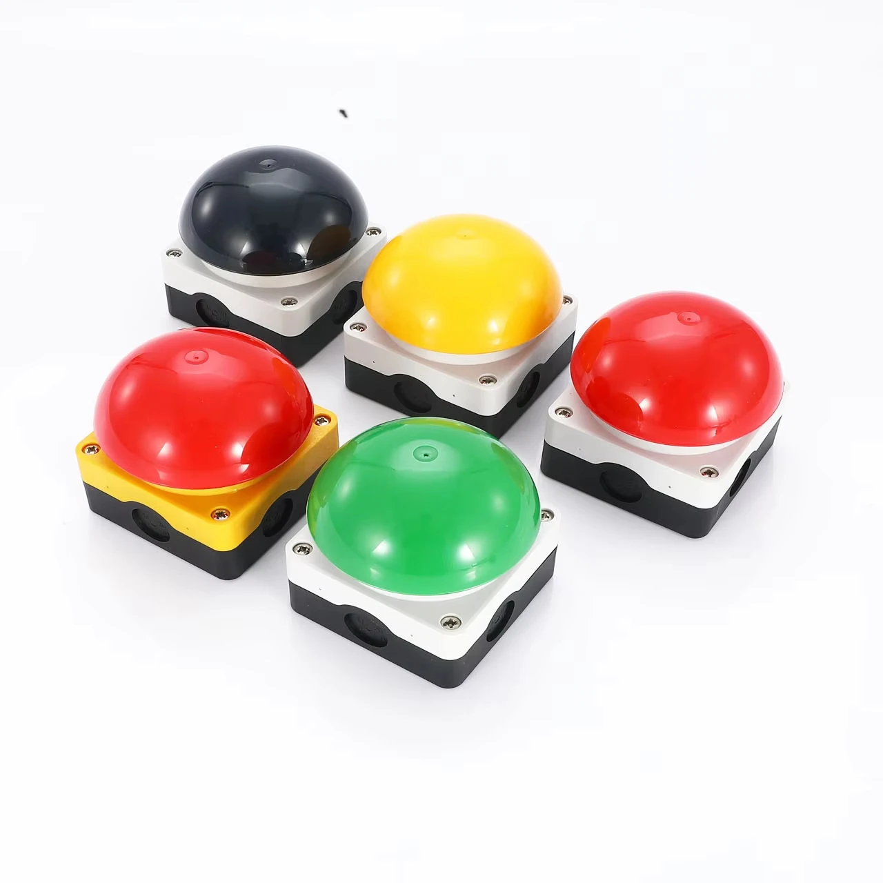 Black, Red, Green or Yellow Head Button, Foot Pedal Switch, Spring Reset Button Switch, Control Station