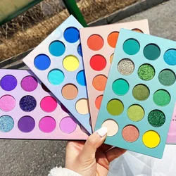 Красивая глазурованная 4-слойная тетрадь для век 60 цветов матовая блестящая палитра теней с высоким пигментом частная