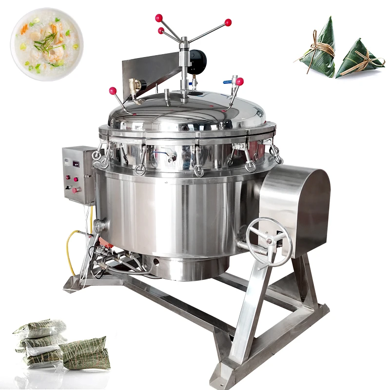 Lonkia Customized Large Capacity High Pressure Cooking Pot Commercial Gas Steam Heating Large Heating Area Pressure Cooker