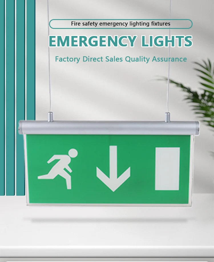 Factory Customized Indoor Evacuation Emergency Exit Light Floor Sign ...