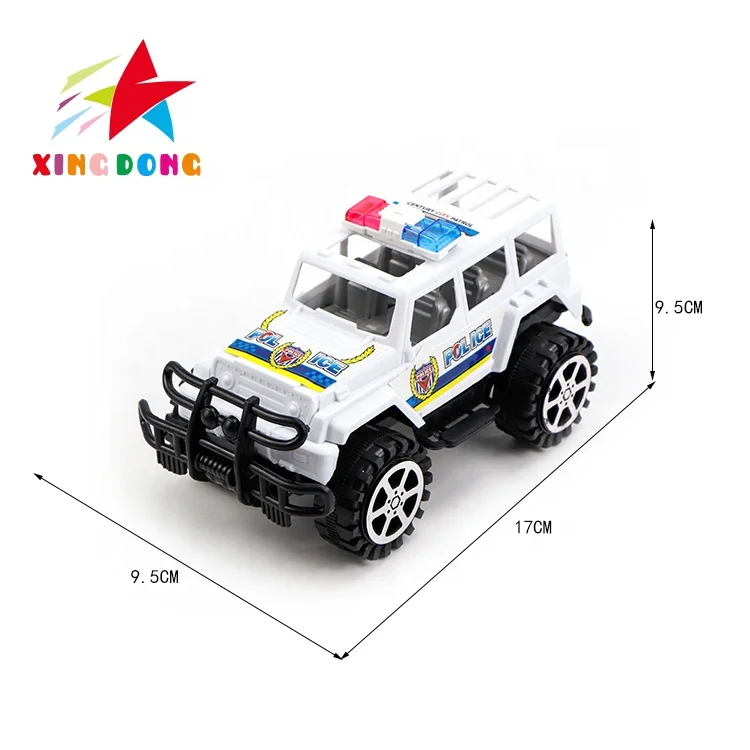 Police car Cheap small plastic toys friction car