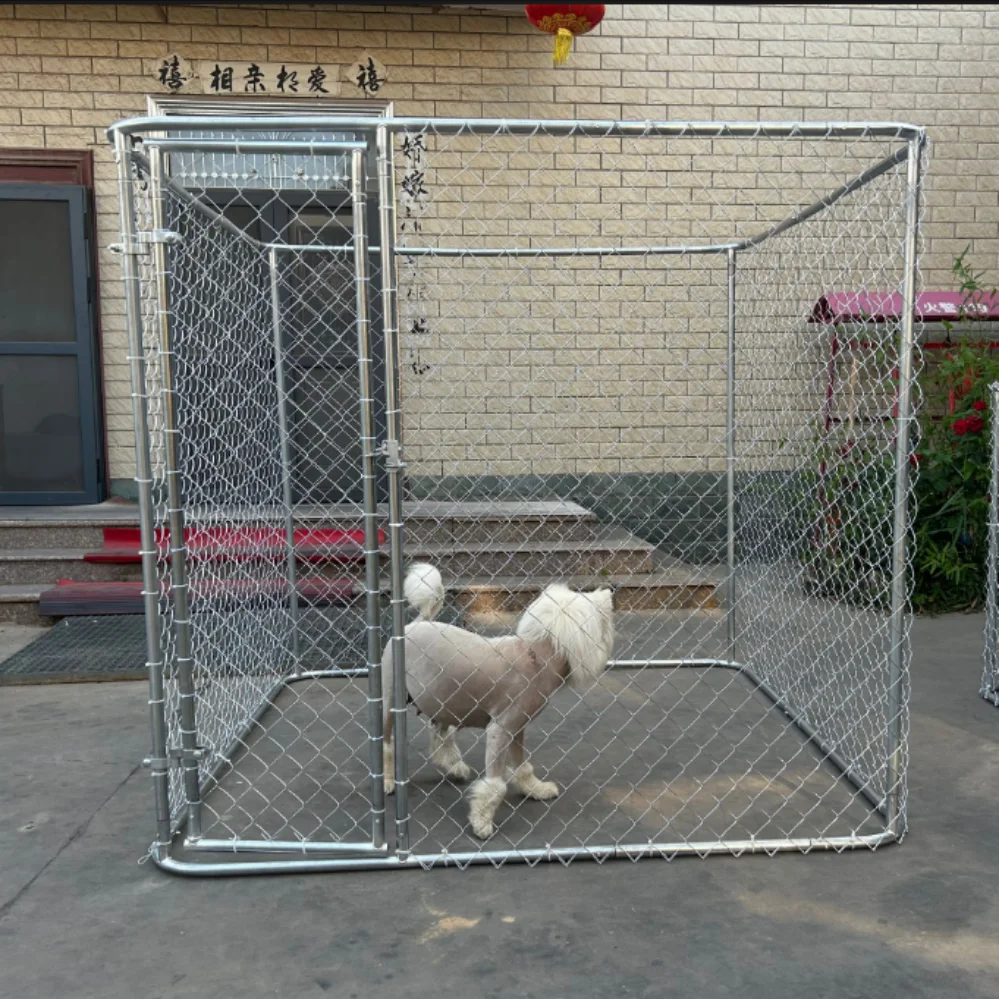 6-foot Metal Dog Kennel - Durable & Portable Folding Pet Carrier