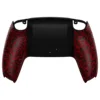 Coque arrière rouge caoutchoutée pour manette PS5