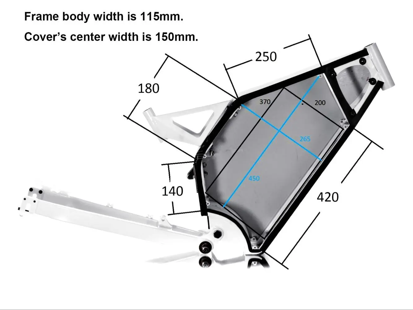 Комплект рамок для электрического велосипеда Stealth Bomber EBike комплект переоборудования от 3000 Вт до 5000 горный