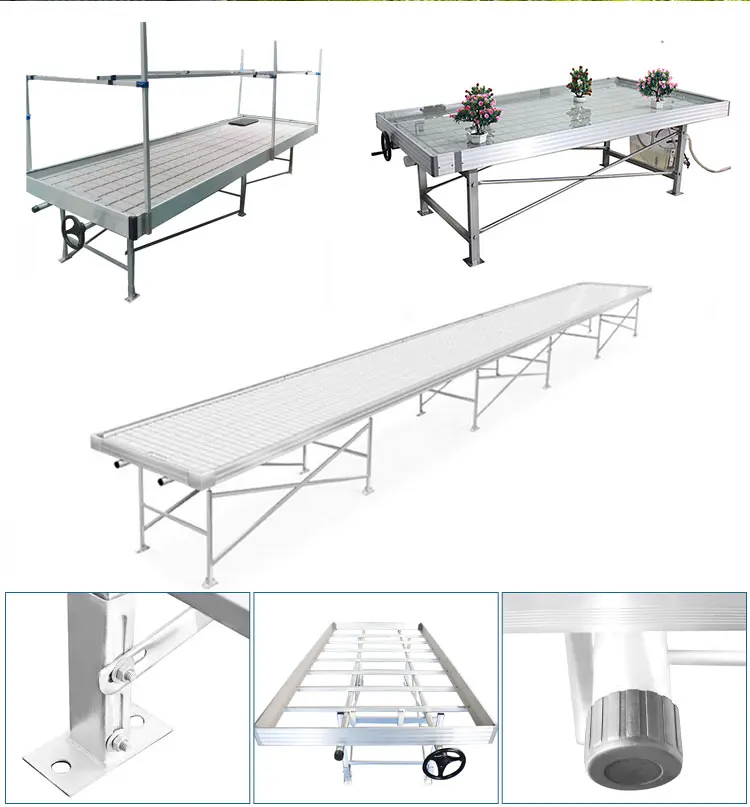 4×4 Flood Table Greenhouse Rolling Bench 4×8 Individual Flood Table Grow Trays Greenhouse